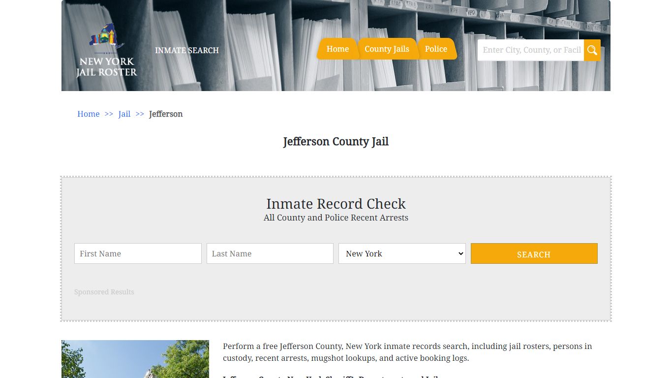 Jefferson County Jail - Jail Roster Search