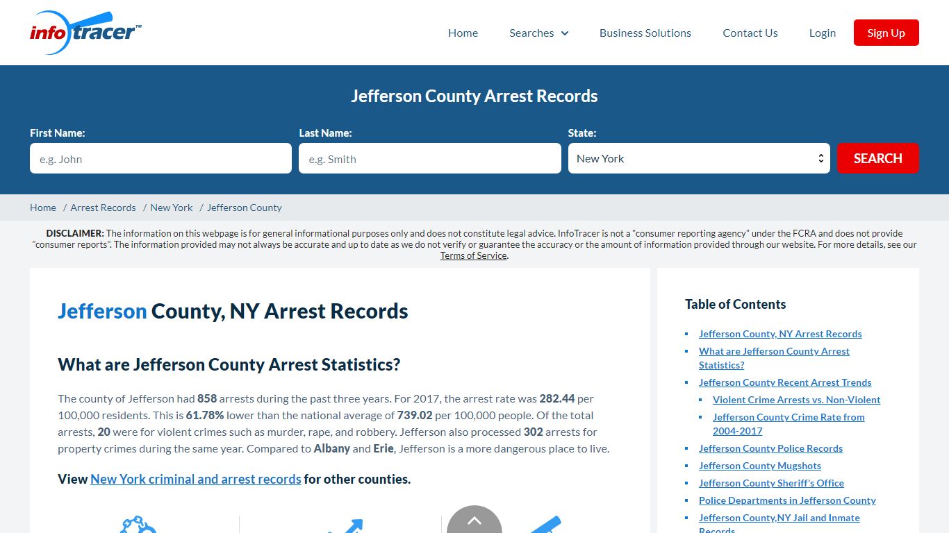 Jefferson County, NY Arrests, Mugshots & Jail Records - InfoTracer