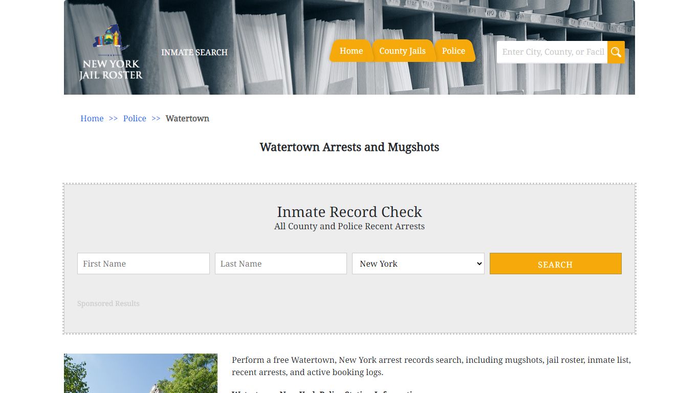 Watertown Arrests and Mugshots - Jail Roster Search